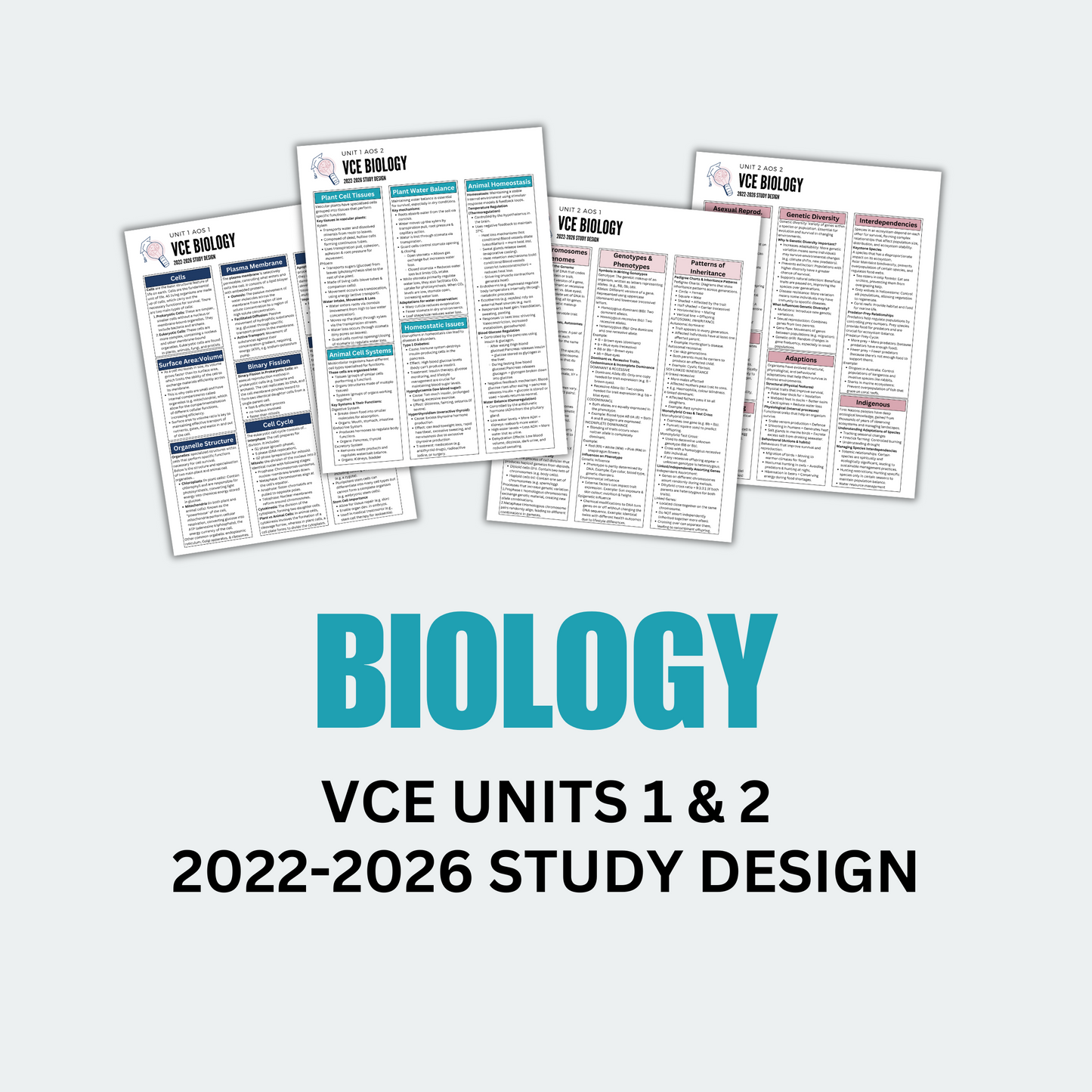 VCE 1/2 Biology Summary Notes