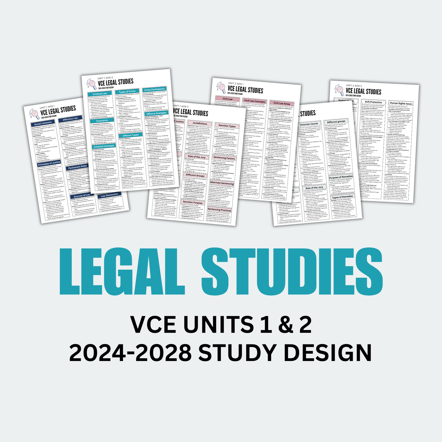 VCE 1/2 Legal Studies Summary Notes