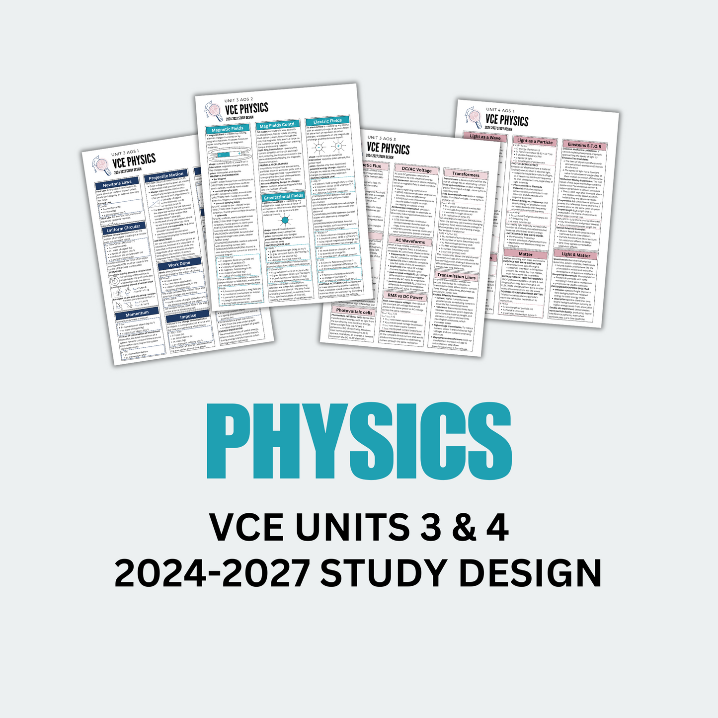 VCE 3/4 Physics Summary Notes