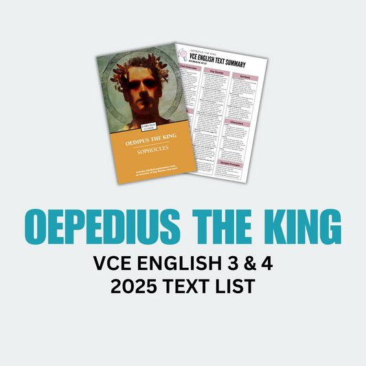 Oepedius the King VCE English 3/4 Text Summary