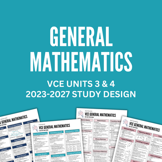 VCE 3/4 General Math Summary Notes