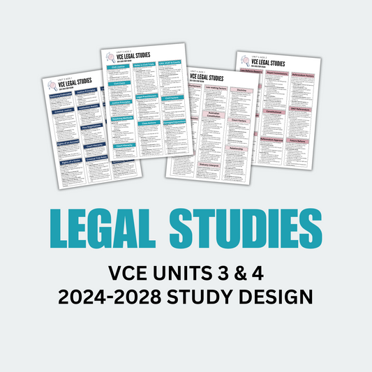 VCE 3/4 Legal Studies Summary Notes