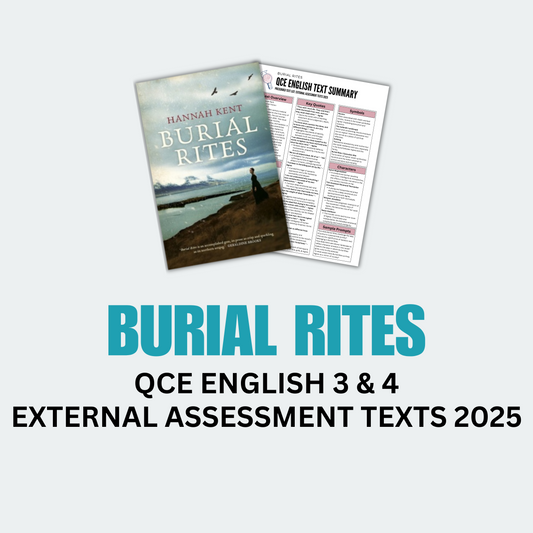 Burial Rites QCE English Text Summary