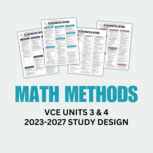 VCE 3/4 Math Methods Summary Notes