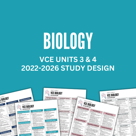 VCE 3/4 Biology Summary Notes