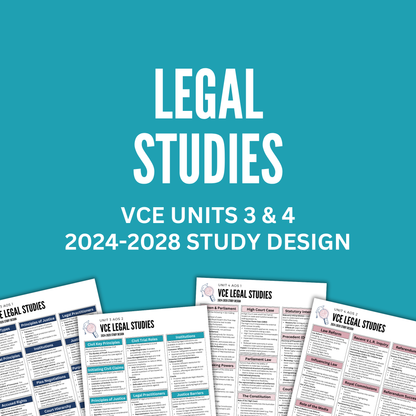VCE 3/4 Legal Studies Summary Notes