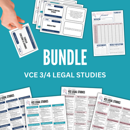 VCE 3/4 Legal Studies Summary Notes
