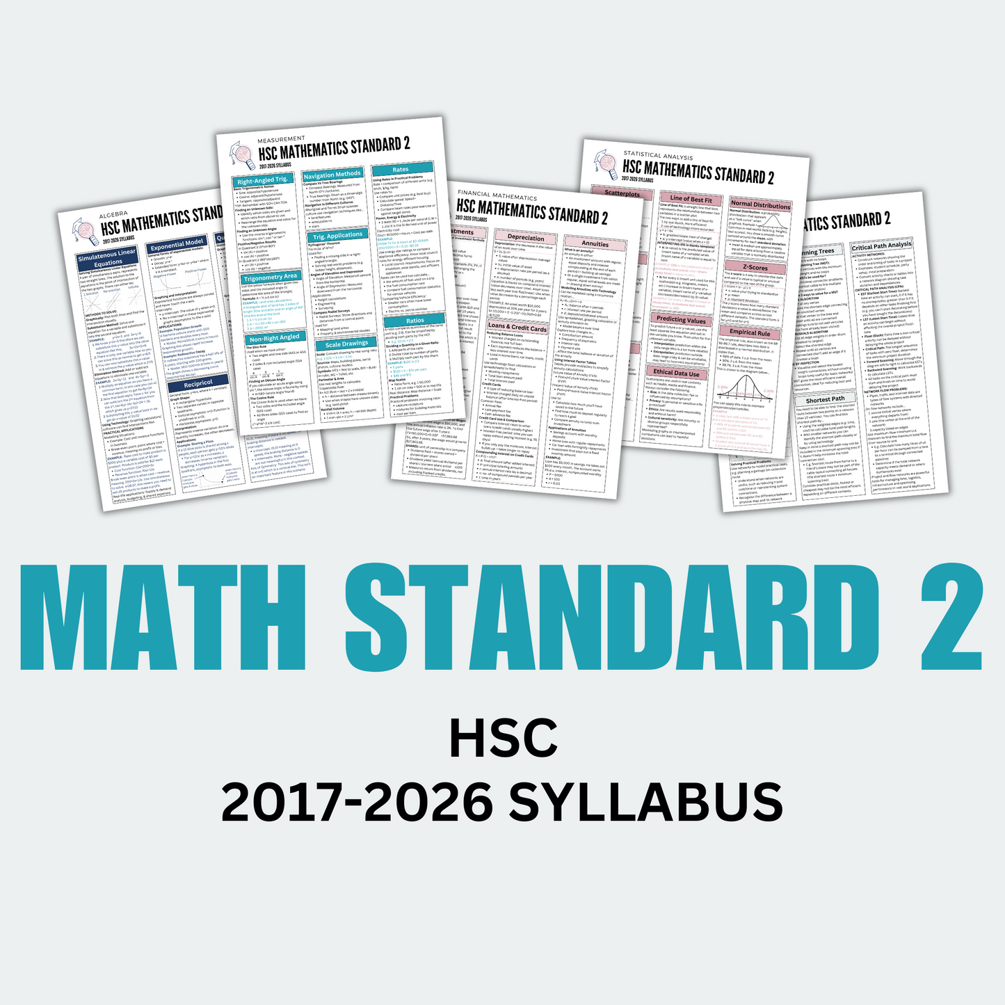 HSC Mathematics Standard 2 Summary Notes