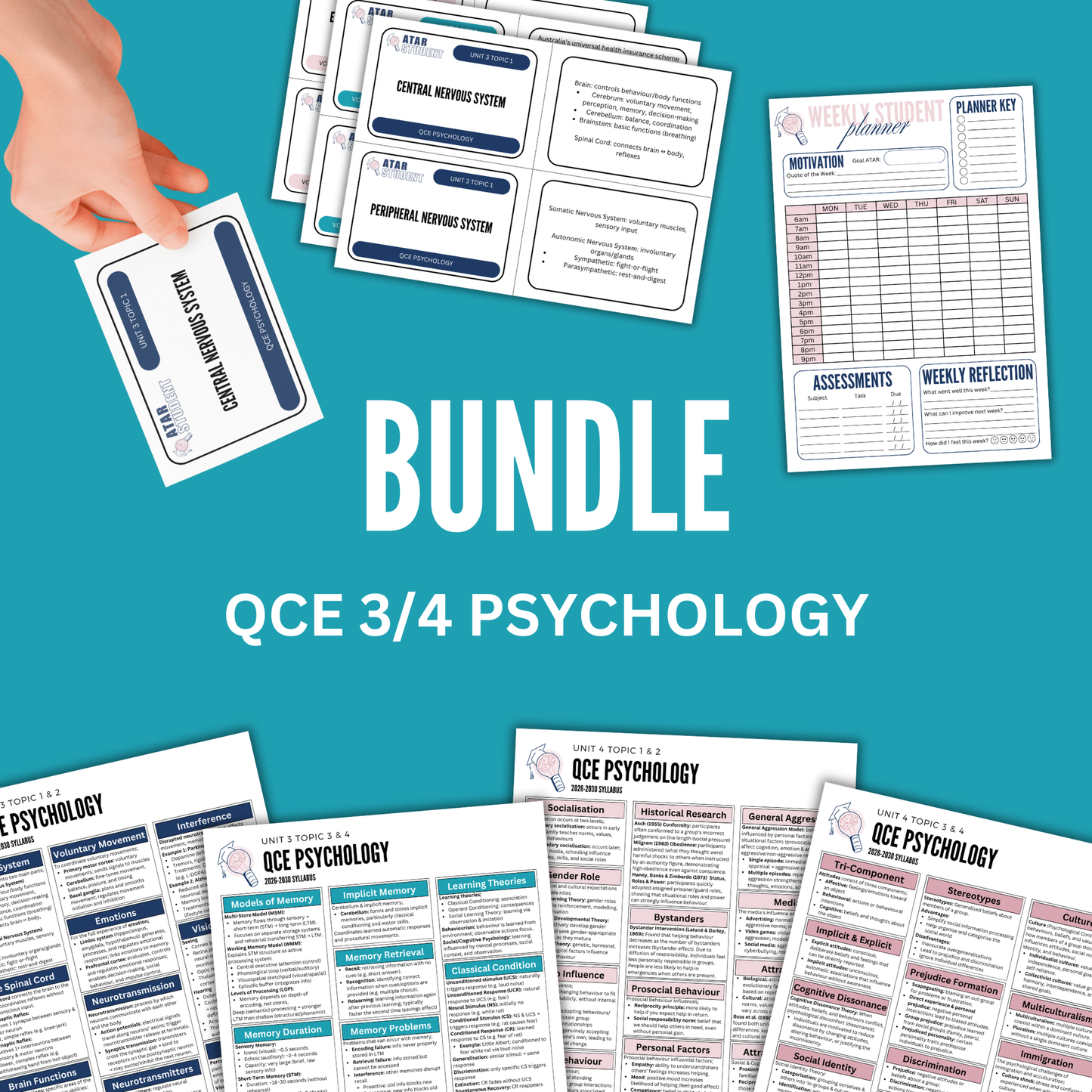 QCE 3/4 Psychology Summary Notes