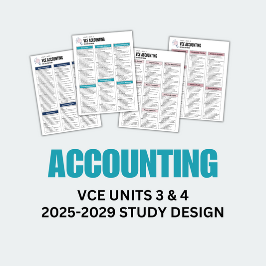 VCE 3/4 Accounting Summary Notes