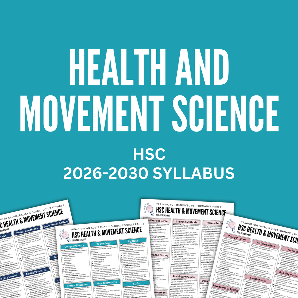 HSC Health and Movement Science Summary Notes – ATAR Student