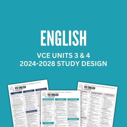 VCE 3/4 English Summary Notes
