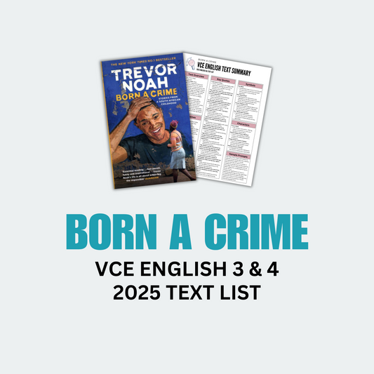 Born a Crime VCE English 3/4 Text Summary