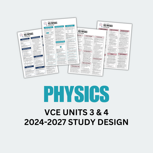 VCE 3/4 Physics Summary Notes